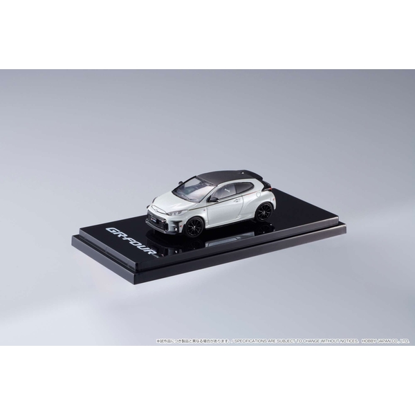 1/64 トヨタ GRヤリス RZ ハイパフォーマンス GRパーツ装着車 プラチナホワイトパールマイカ
