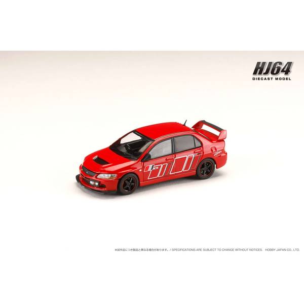 ホビージャパン 1/64 ミツビシ ランサー GSR エボリューション 9 RALLIART レッドソリッド 完成品ミニカー HJ646054R