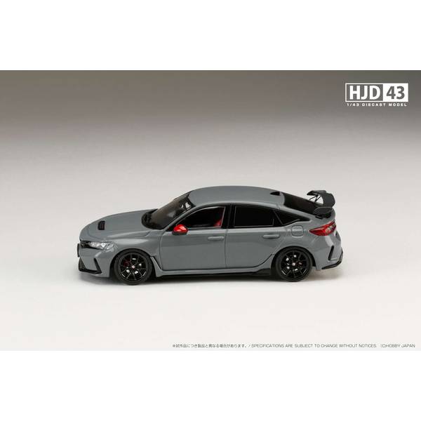ホビージャパン 1/43 ホンダシビックtypeR(グレー) ホビージャパン 1/43 ホンダ シビック TYPE R FL5 レーシング