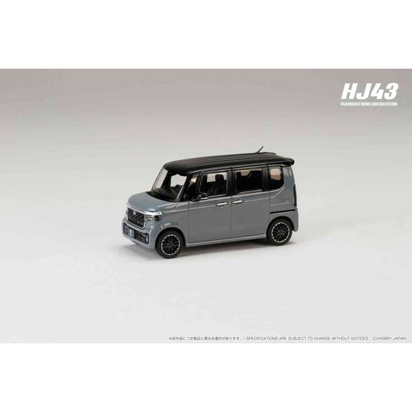 1/43 ホンダ N-BOX CUSTOM スレートグレーパール＆ブラック 完成品ミニカー HJ431006GP