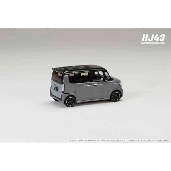 ホビージャパン 1/43 ホンダ N-BOX CUSTOM スレートグレーパール