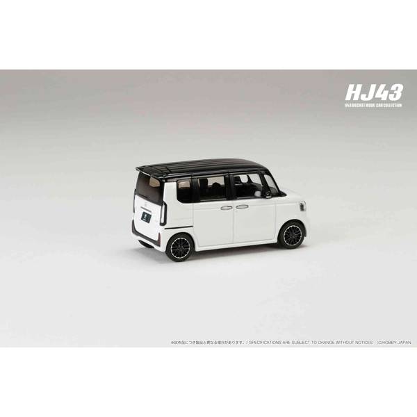 ホビージャパン 1/43 ホンダ N-BOX CUSTOM プラチナホワイトパール