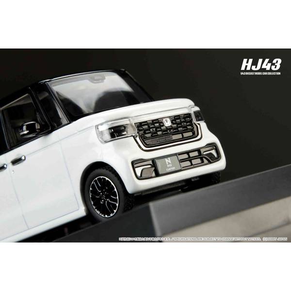 1/43スケールN-BOX ホワイトパール＆ブラック ツートンカラー　ミニカー 1/43スケールN-BOX ホワイトパール＆ブラック ツートンカラー