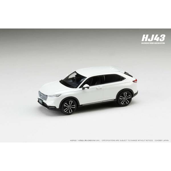 新型ヴェゼル　模型(ミニカー)プラチナホワイト 1/43 ホンダ ヴェゼル (2021)プラチナホワイト・パール | 鉄道
