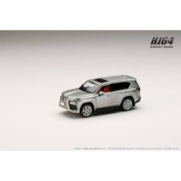 ホビージャパン 1/64 レクサス LX600 EXECUTIVE ソニックチタニウム 完成品ミニカー HJ641061T