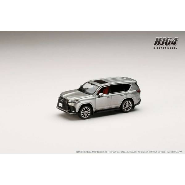 ホビージャパン 1/64 レクサス LX600 F Sport ソニックチタニウム 完成品ミニカー HJ644061T
