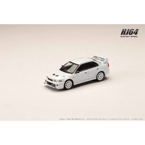 ホビージャパン 1/64 ミツビシ ランサーRSエボリューション6 T.M.E.スコーティアホワイト 完成品ミニカー HJ643033AW