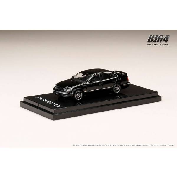 ホビージャパン 1/64 トヨタ アリスト V300 VERTEX EDITION 前期型 カスタムバージョン ブラック 完成品ミニカー HJ642030CBK