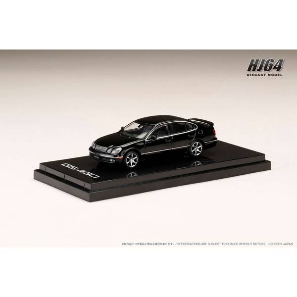 ホビージャパン 1/64 レクサス GS430 ブラック 完成品ミニカー HJ642030LBK