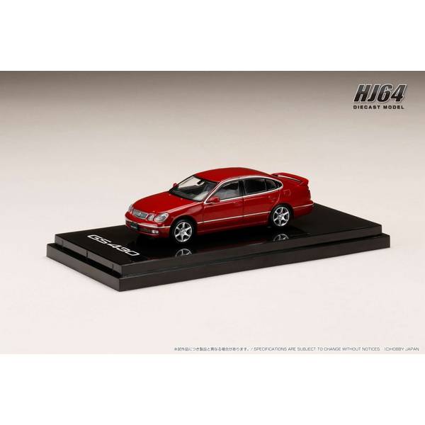 ホビージャパン 1/64 レクサス GS430 レッドパール 完成品ミニカー HJ642030LR
