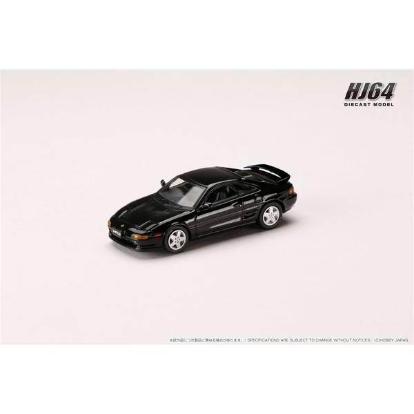 ホビージャパン 1/64 トヨタ MR2 SW20 GT-S 1993 ブラック 完成品ミニカー HJ643045BK