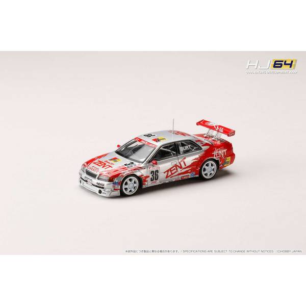 ホビージャパン 1/64 ZENT TOM'S チェイサー No.36 1998 JTCC K.BURT 完成品ミニカー HJR642072B