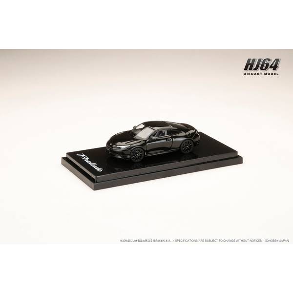 ホビージャパン 1/64 ホンダ プレリュード 2025 クリスタル ブラック・パール 完成品ミニカー HJ641085BK
