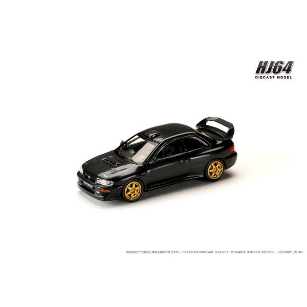 ホビージャパン 1/64 スバル インプレッサ 22B STi Version GC8 Rally Base Car カーボンブラック 完成品ミニカー HJ647041BK