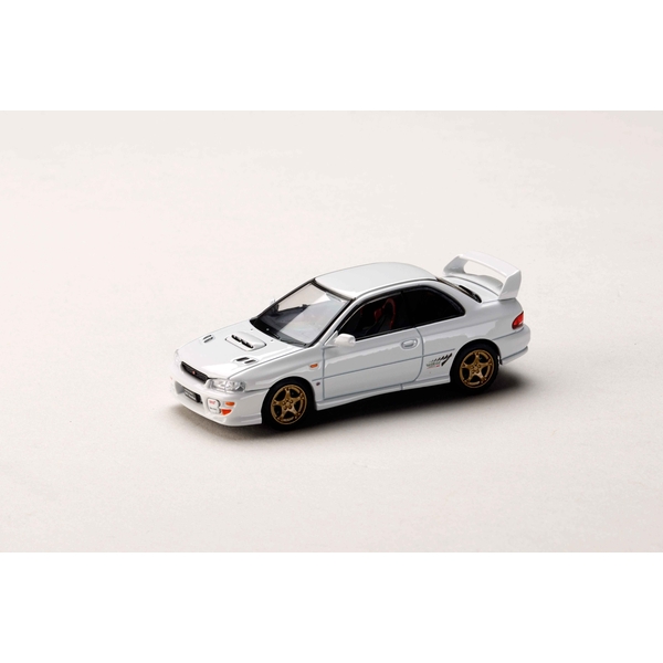 【1月予約】1/64 スバル インプレッサ ピュアスポーツクーペ WRX type R STi Version VI ピュアホワイト 完成品ミニカー HJ641079GW