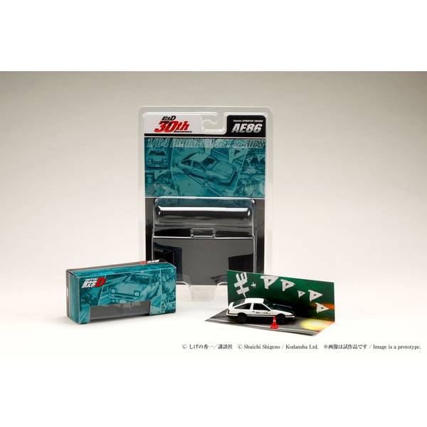 ホビージャパン 1/64 トヨタ スプリンタートレノ AE86 頭文字D 藤原 拓海 VS 舘 智幸 完成品ミニカー HJDMD001B