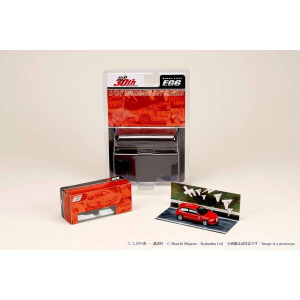 【12月予約】ホビージャパン 1/64 ホンダ シビック EG6 妙義 Night Kids 頭文字D 庄司 慎吾 VS 藤原 拓海 完成品ミニカー HJDMD006