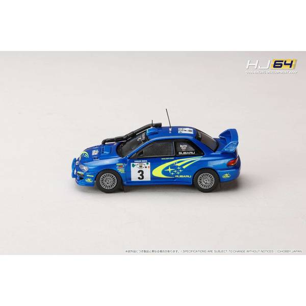 ホビージャパン 1/64 スバル インプレッサ WRC No.3 2000 WRC サファリ
