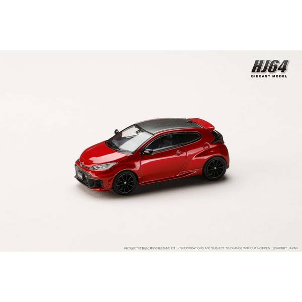 1/64 トヨタ GRヤリス RZ ハイパフォーマンス 2024 エモーショナルレッドII 完成品ミニカー HJ641087R