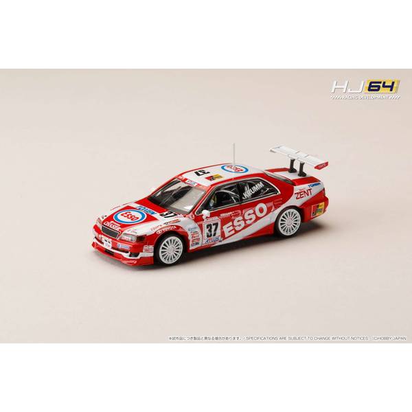 ホビージャパン 1/64 ESSO TONEN TOM'S チェイサー No.37 1997 JTCC M.クルム 完成品ミニカー HJR641072C