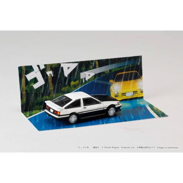 1/64 トヨタ カローラ レビン AE86 頭文字D 秋山 渉 VS 高橋 啓介 完成