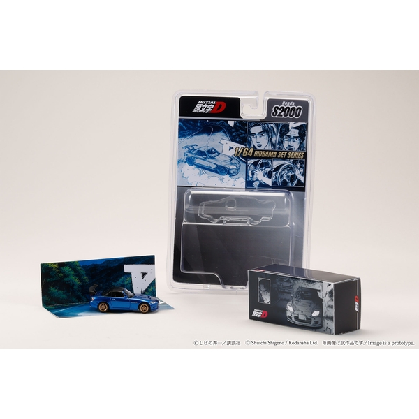 【11月予約】ホビージャパン 1/64 ホンダ S2000/頭文字D 城島 俊也 VS 藤原 拓海 完成品ミニカー HJDMD012