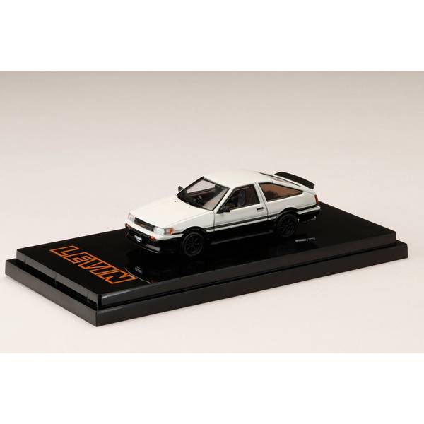 1/64 トヨタ カローラレビン AE86 3DOOR カスタムバージョン 1983 ホワイト/ブラック 完成品ミニカー HJ643037CWK