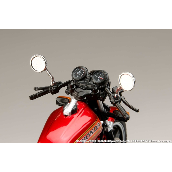 9月予約】1/24 バリバリ伝説 巨摩郡/ホンダ CB750F 前期丸ミラー 完成