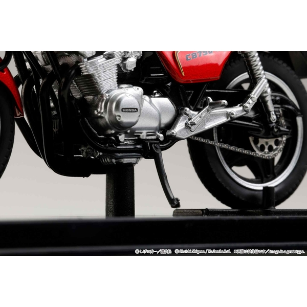 9月予約】1/24 バリバリ伝説 巨摩郡/ホンダ CB750F 前期丸ミラー 完成