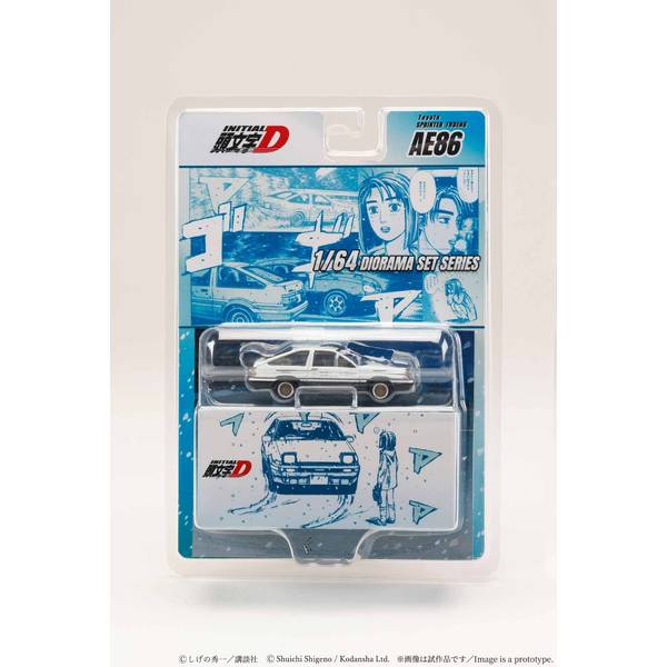 1/64 トヨタ スプリンタートレノ AE86 頭文字D 藤原 拓海 AND 茂木