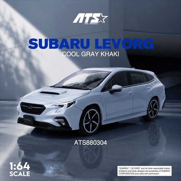 9月予約】1/64 スバル レヴォーグ クールグレーカーキ 完成品ミニカー