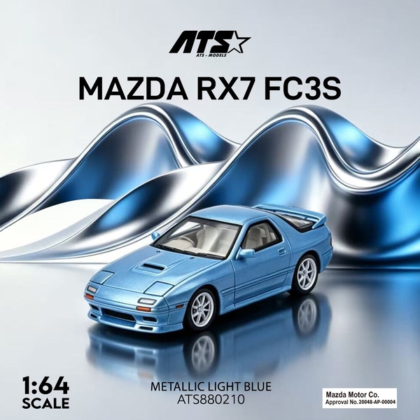 10月予約】1/64 マツダ RX-7 FC3S メタリックライトブルー 完成品