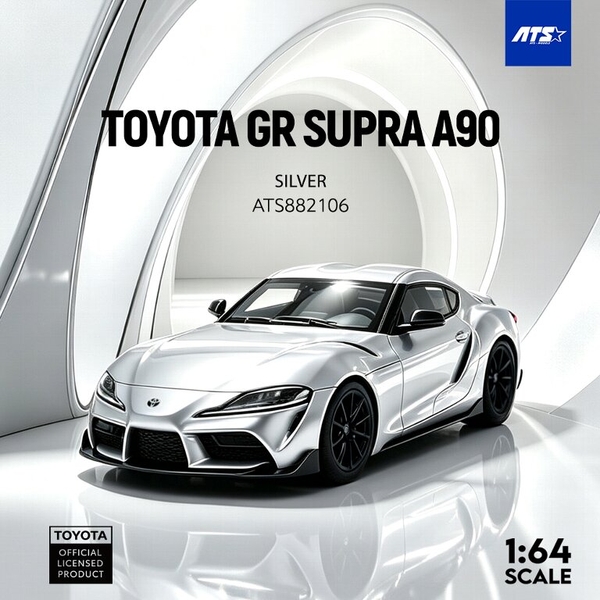 11月予約】1/64 トヨタ GRスープラ A90 シルバー 完成品ミニカー ATS882106