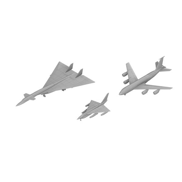 ピットロード 1/700 アメリカ空軍機セット7 模型用グッズ S85