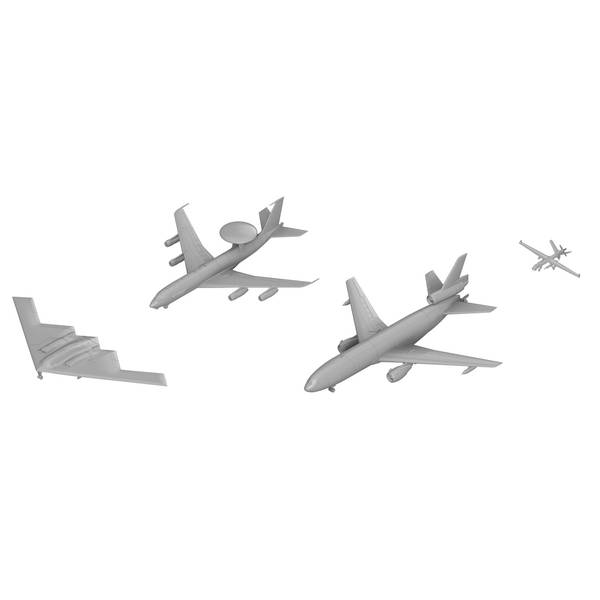 ピットロード 1/700 アメリカ空軍機セット8 模型用グッズ S86