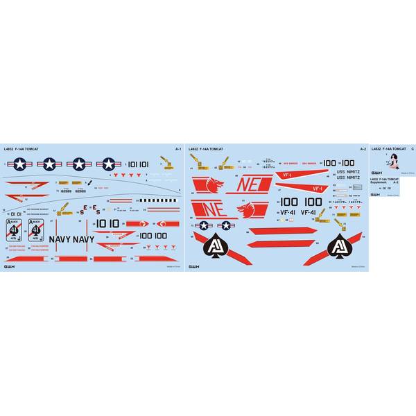 グレートウォールホビー 1/48 アメリカ海軍 F-14A 艦上戦闘機