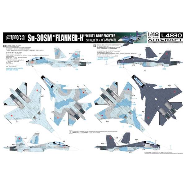 グレートウォールホビー 1/48 Su-30SM フランカーH スケール