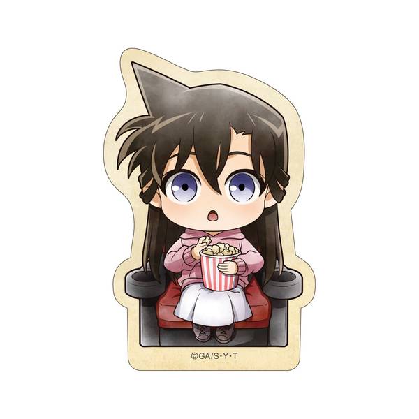 【4月予約】名探偵コナン ステッカー 毛利蘭 ミニキャラ 映画鑑賞 キャラグッズ 4988104165862