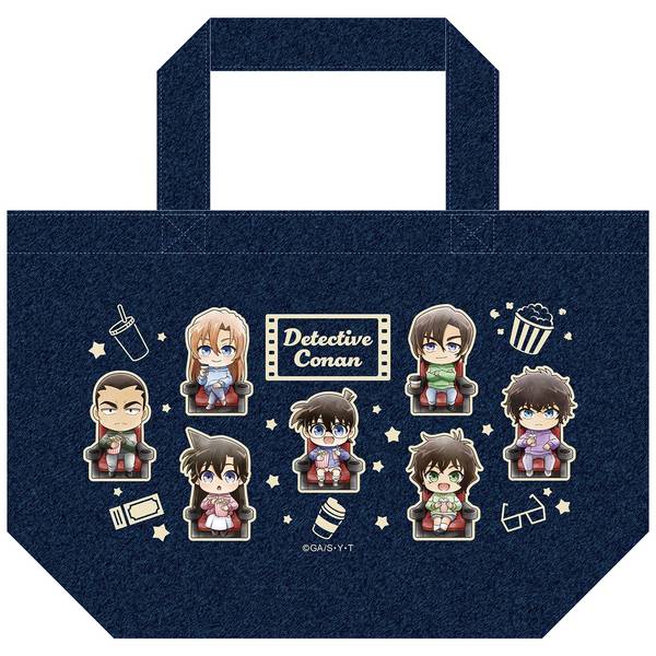 【4月予約】名探偵コナン デニムランチトート ミニキャラ 映画鑑賞 キャラグッズ 4988104166005
