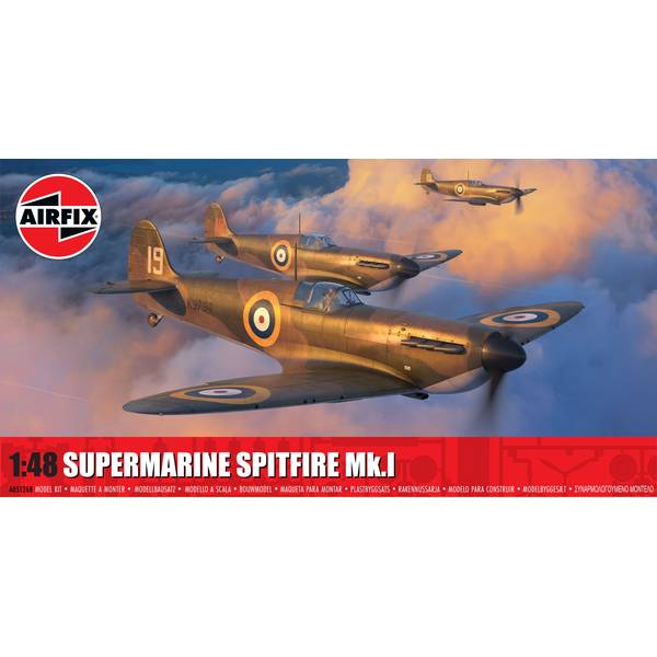 未組立 エアフィックス 1/24 スピットファイア Mk.VIII エアフィックス 1/24 スーパーマリン スピットファイア Mk.VIII