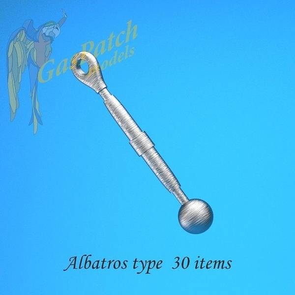 ガスパッチモデル 1/32 ターンバックル アルバトロス式 (30個入り) 模型用グッズ GAS32011