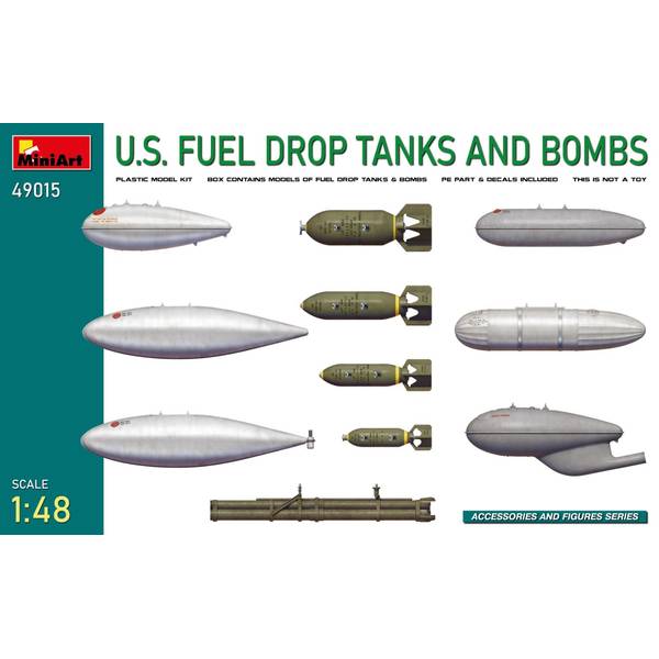 ミニアート 1/48 米軍 燃料タンクと爆弾 模型用グッズ MA49015