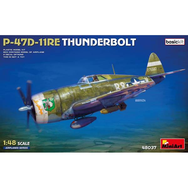 【11月予約】ミニアート 1/48 P-47D-11RE サンダーボルト ベーシックキット スケールモデル MA48037