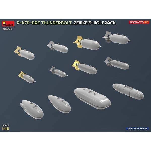 12月予約】ミニアート 1/48 P-47D-11RE サンダーボルト ゼムケ
