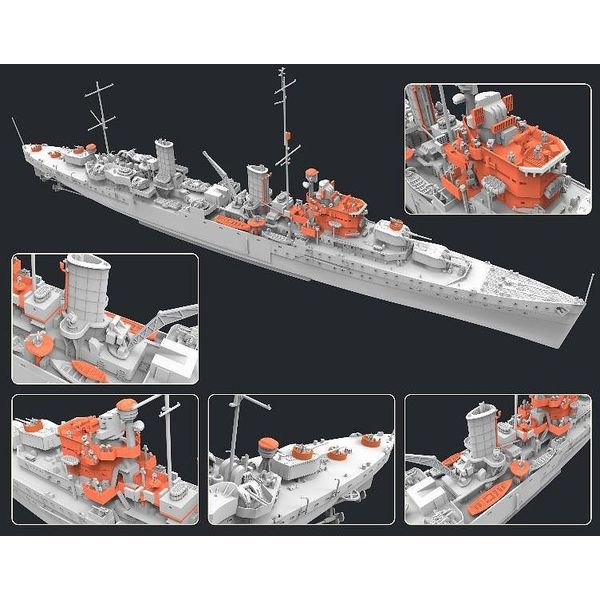 フライホーク 1/700 イギリス海軍 軽巡洋艦 オーロラ 1941年