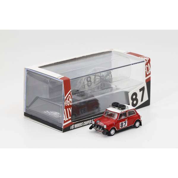 【4月予約】ゲインコーププロダクツ 1/64 ミニ クーパー No.87 スペアタイヤ×2個付 レッド 完成品ミニカー KS078-660