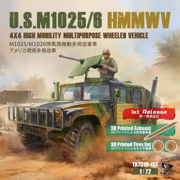 Tモデル 1/72 U.S M1025/6 ハンビー スケールモデル TK7319
