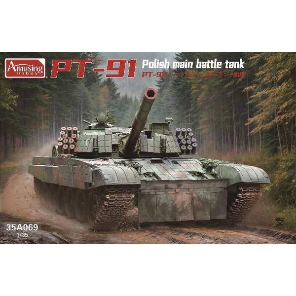 【8月予約】アミュージングホビー 1/35 ポーランド 主力戦車 PT-91 トファルディ スケールモデル AMH35A069