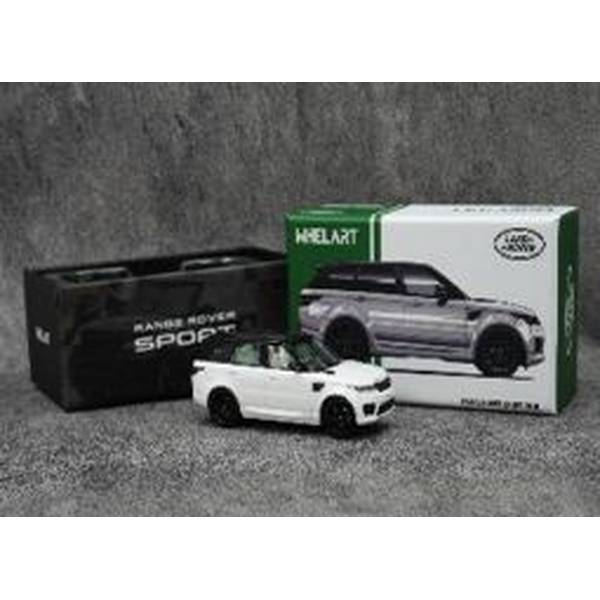 【8月予約】サンスター 1/64 ランドローバー レンジローバー スポーツ 2018 ホワイト ブラックホイール 完成品ミニカー WA640202