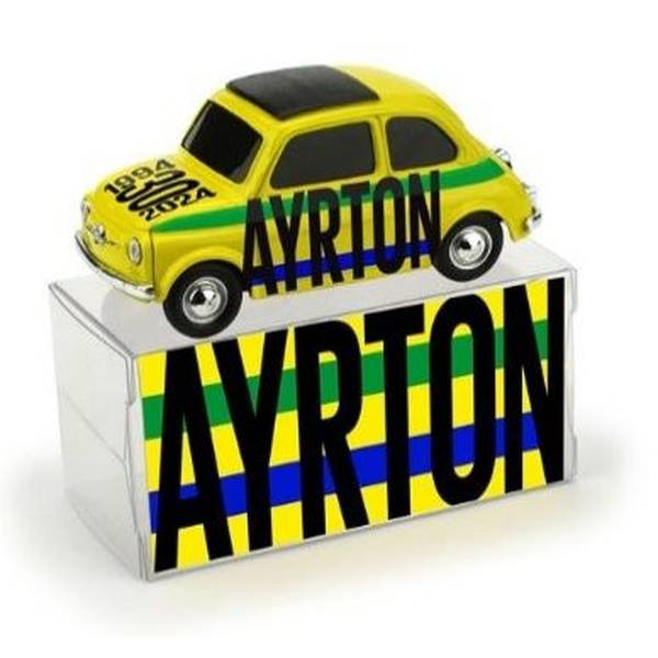 ブルム 1/43 フィアット 500 アイルトン・セナ 30周忌 完成品ミニカー BR068